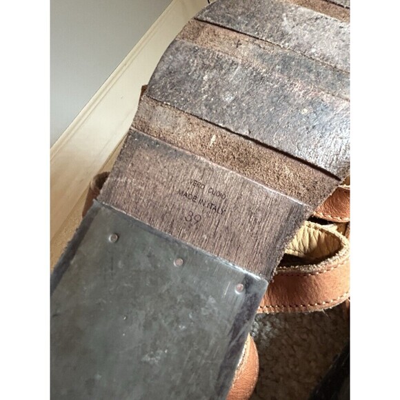 Fiorentini + Baker Brown Leather Sandals Flat Gladiator Style Italy Size 8.5 - Picture 8 of 9